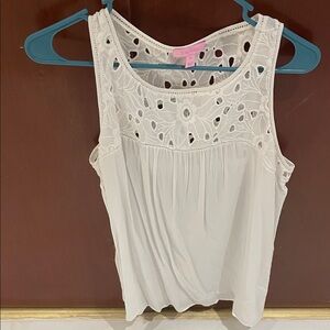 Lilly Pulitzer Cream Lace Blouse